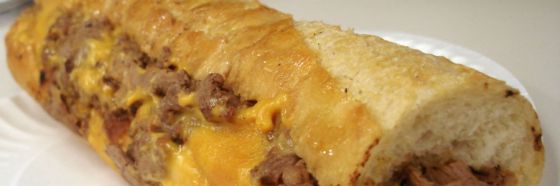 Philly cheese steak sándwich