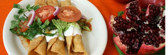 Flautas de pollo