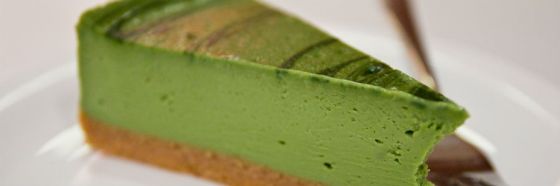 Cheesecake de té verde