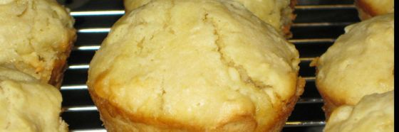 Muffins de chocolate blanco y nuez de macadamia