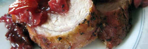 Lomo de cerdo en salsa de sidra y frutas del chef Jorge Rausch