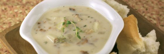 Clam chowder receta new england