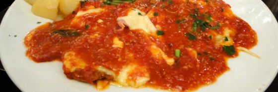 Milanesa a la napolitana Milanesa a la napolitana