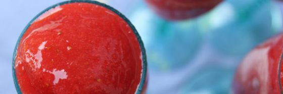 Pato frío cocktail champagne fresas