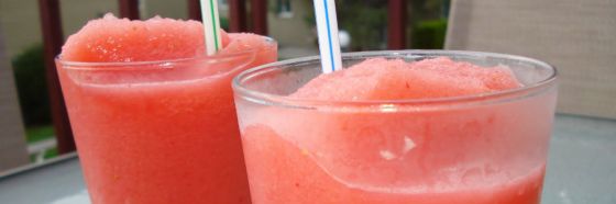 Smoothie de fresa y patilla