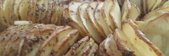 Papas Hasselback receta