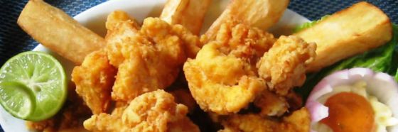 Chicharrón de pescado y mariscos