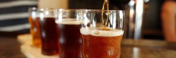 pouring pale ale craft beer