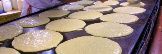 cachapas comida llanera venezolana maiz