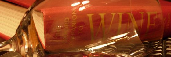 wine book trough a wine glass