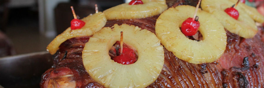 glazed pinapple ham christmas xmas