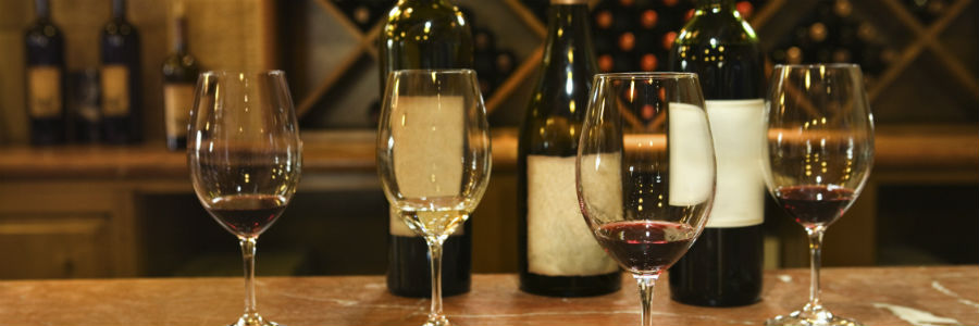 wine glasses red wine selection